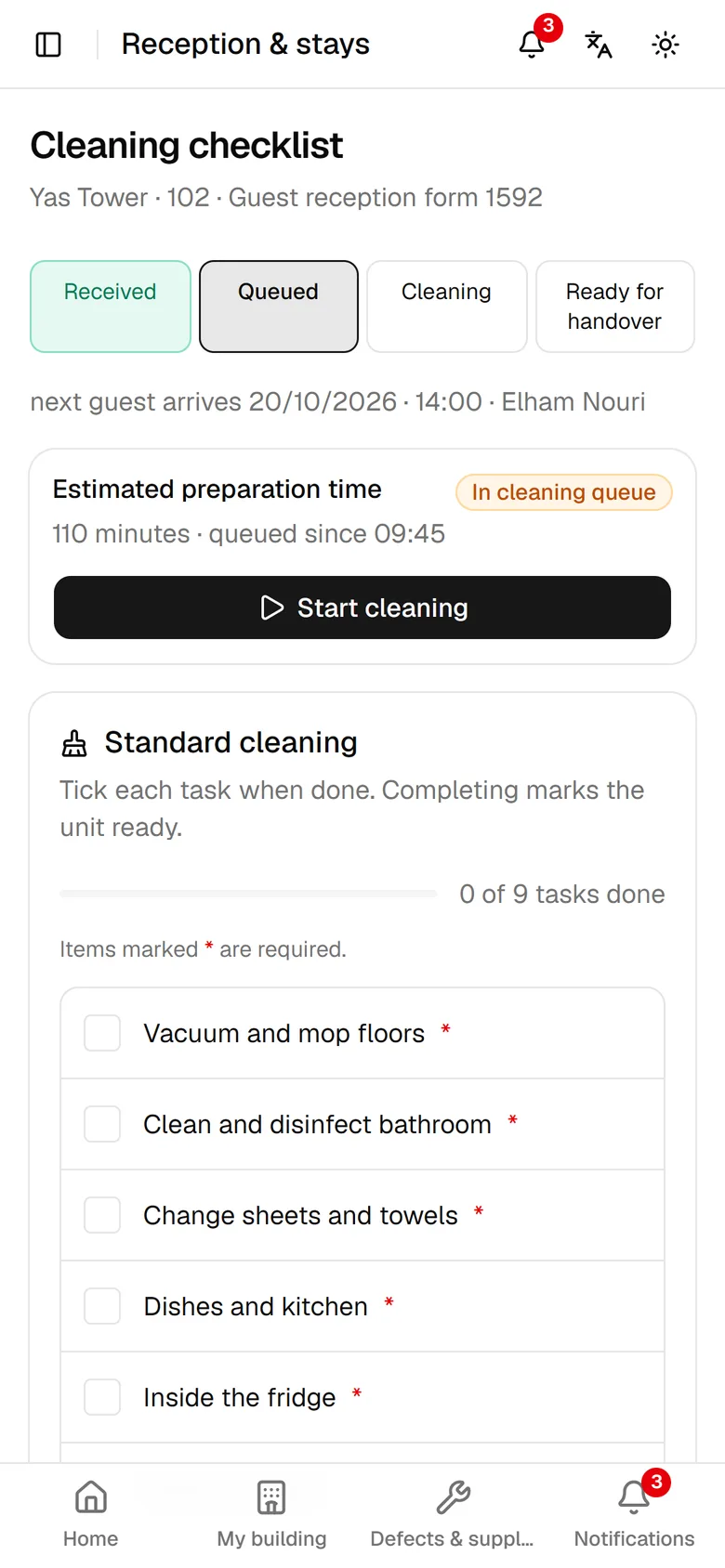 Cleaning with an honest estimate